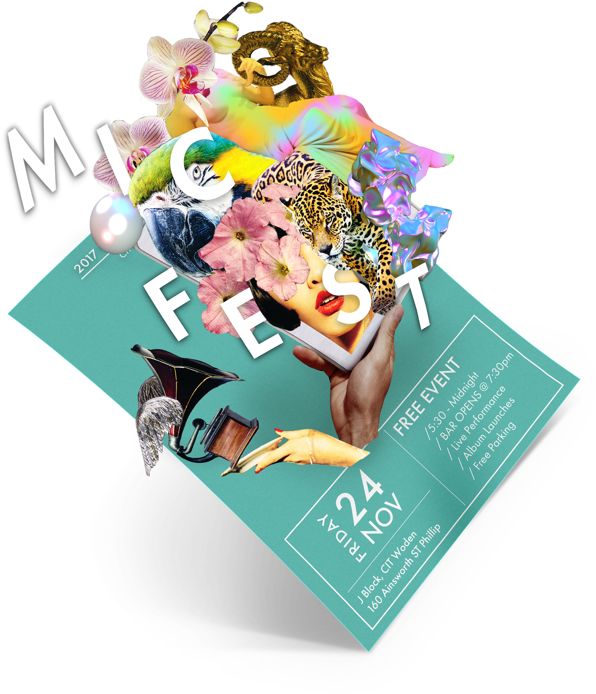 'micfest' Poster Concept - Graphic Design (3840x2688), Png Download