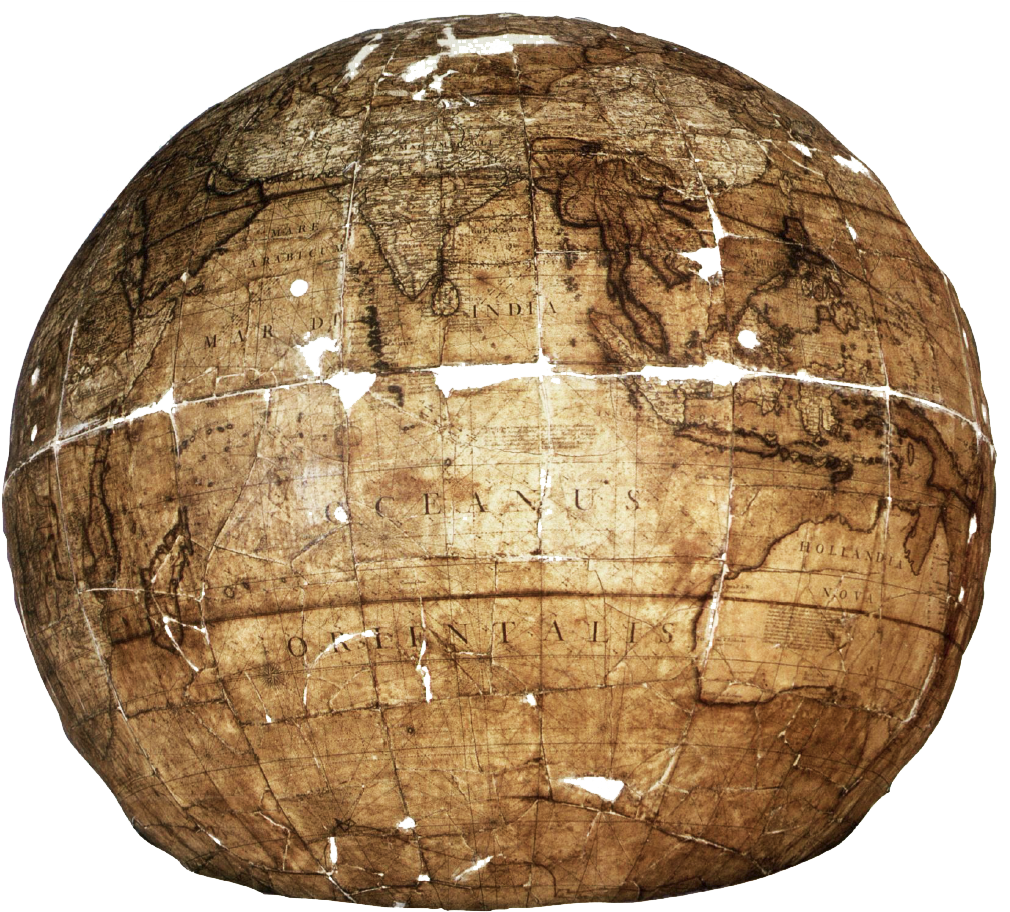 Prior To Conservation, The Globe Had Warped Out Of - Sphere (1020x914), Png Download