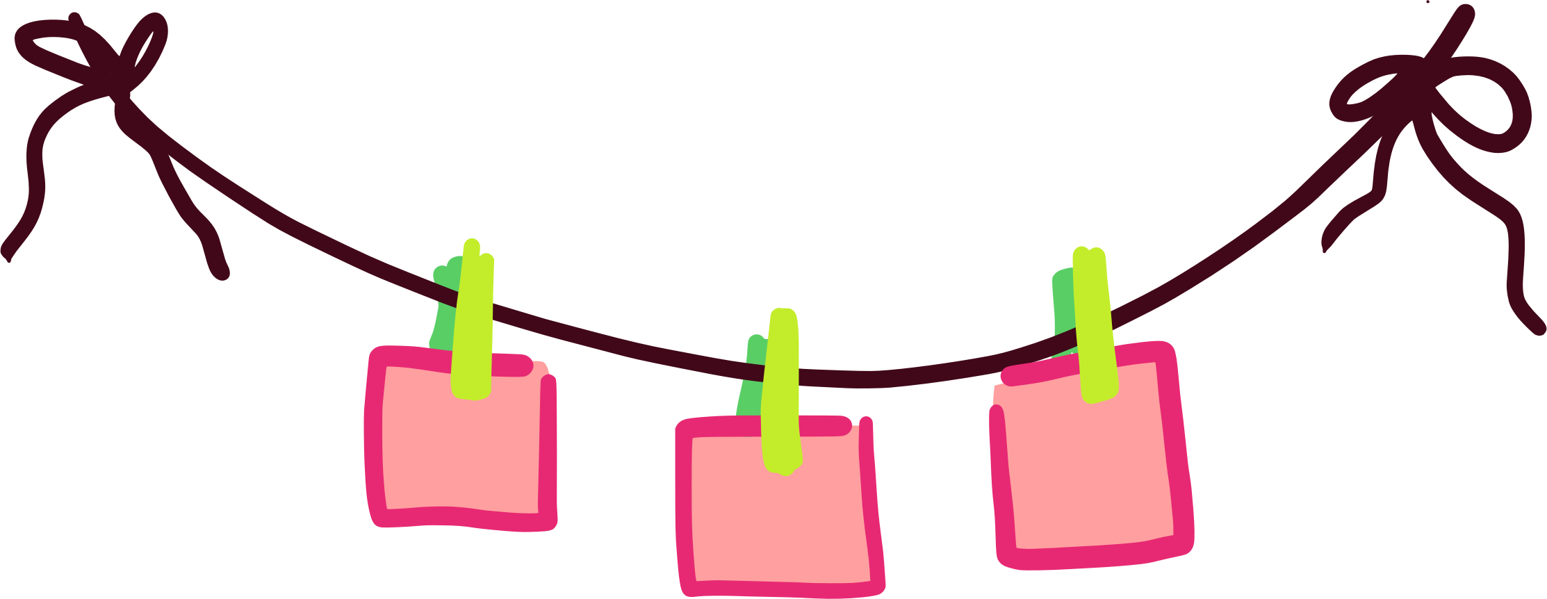 Clothes Line Png - Clothesline Png (2226x862), Png Download