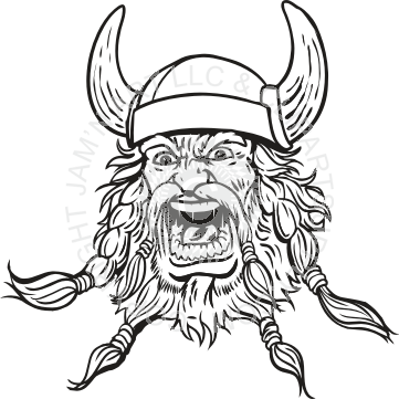 Viking Face Draw (361x361), Png Download
