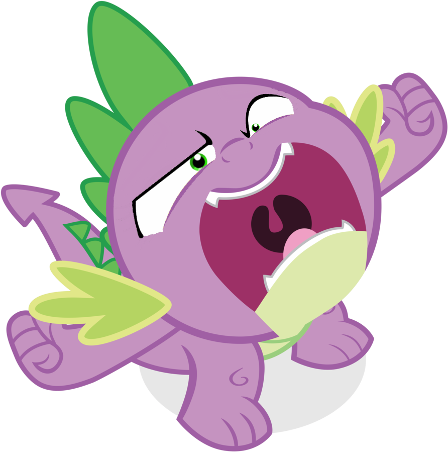 Angry, Edit, Flutterrage, Rage, Safe, Solo, Spike, - Mlp Spike Angry (900x900), Png Download