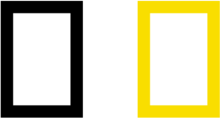 It Is Much Harder To Recognize The National Geographic - Logos De National Geographic (596x298), Png Download