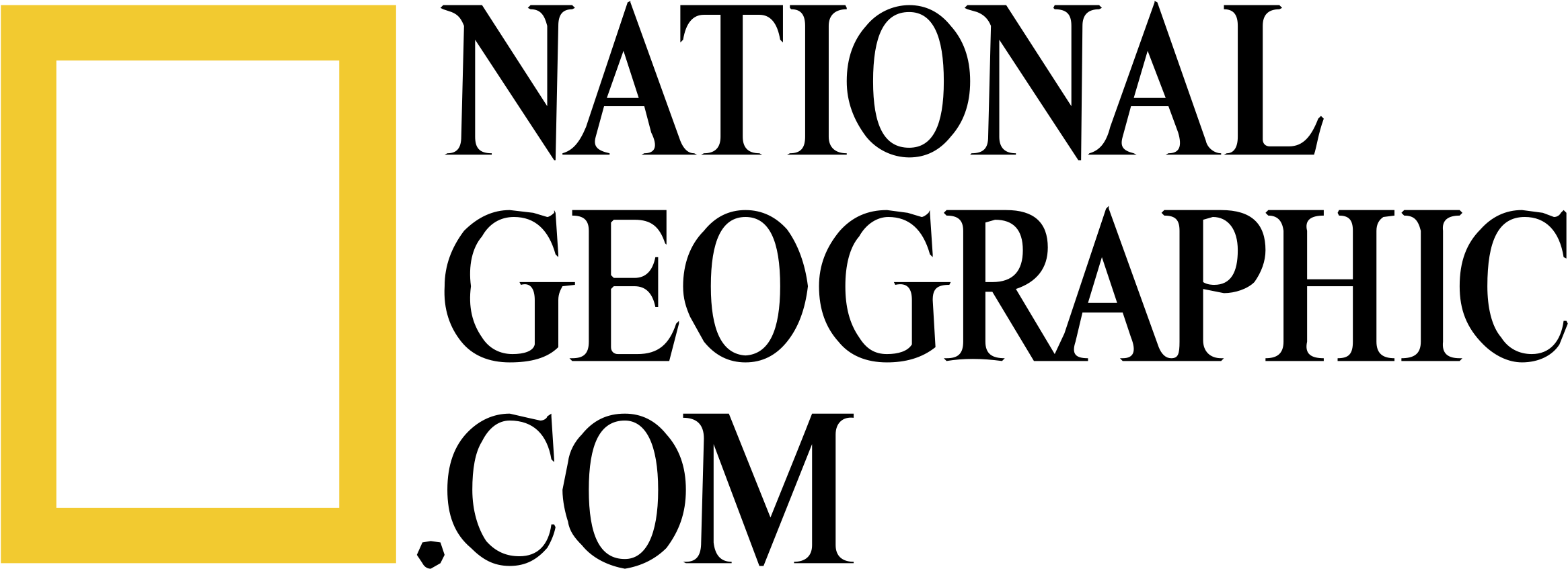 National Geographic Society Logo Png Transparent - National Geographic Website Logo (2400x2400), Png Download