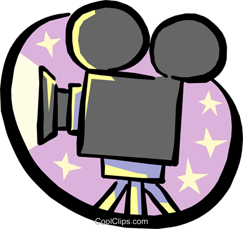 Motion Picture Movie Camera Royalty Free Vector Clip - Actor Clipart (480x453), Png Download