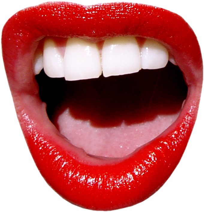 Scream Lips Png (750x750), Png Download