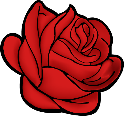 Red Rose Vector - Red Rose Vector Png (438x408), Png Download