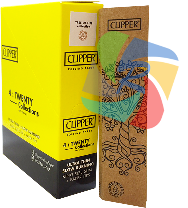 4twenty Clipper Kingsize Papers - Box (800x897), Png Download