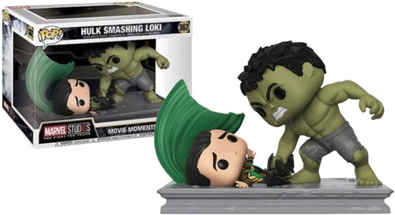 The First Ten Years - Hulk And Loki Funko Pop (600x600), Png Download