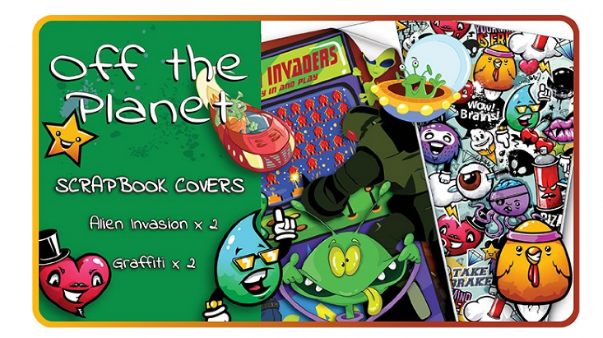 2kool4skool Off The Planet Scrapbook Covers - Games (1200x1200), Png Download