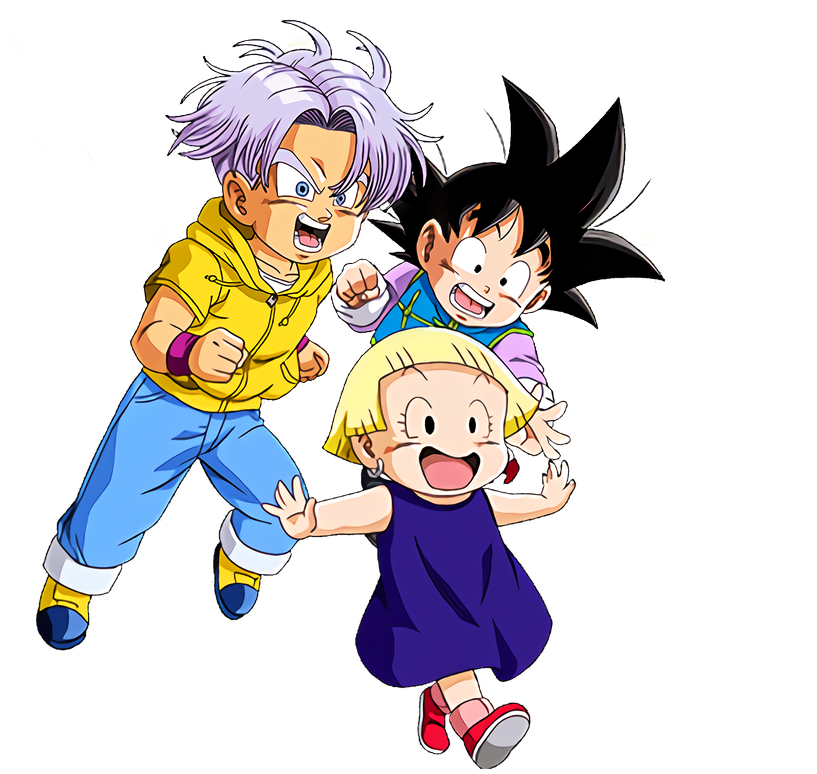 Goten & Marron Character Hd Version - 悟 天 トランクス マーロン (900x1200), Png Download