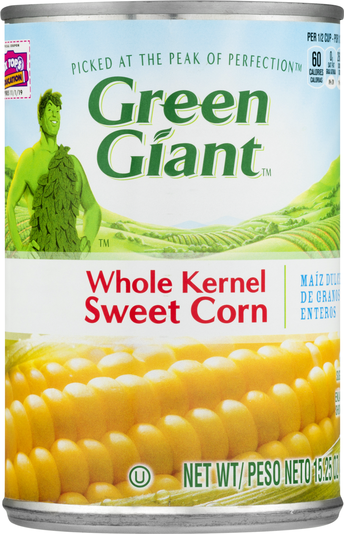 Green Giant Whole Kernel Sweet Corn (1800x1800), Png Download