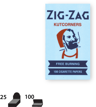 Zig Zag Blue Kutcorners - Zig Zag Rolling Papers Canada (640x480), Png Download