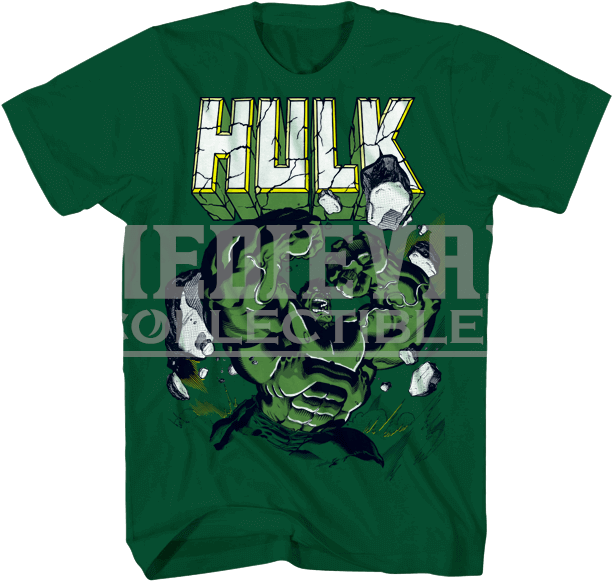 Hulk Power Smash T-shirt - Blue T Shirt Template (621x621), Png Download