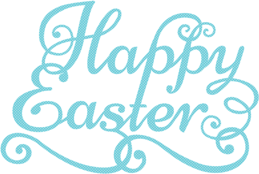 Free Png Download Blue Happy Easter Transparent Png - Happy Easter Png Transparent (850x571), Png Download