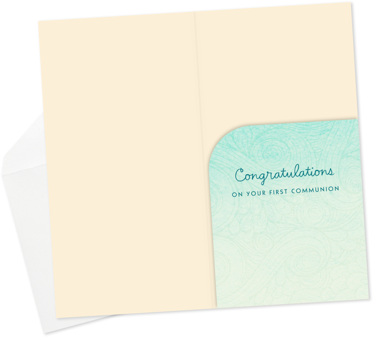 Church And Dove Money Holder First Communion Card - Paper (1470x1470), Png Download