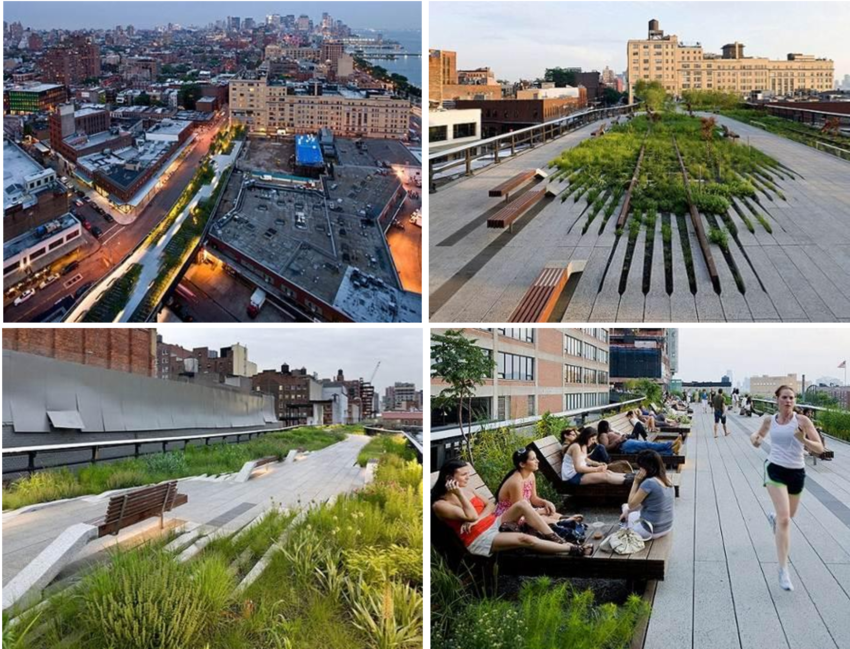 Highline Park, Manhattan, New York - High Line (850x649), Png Download