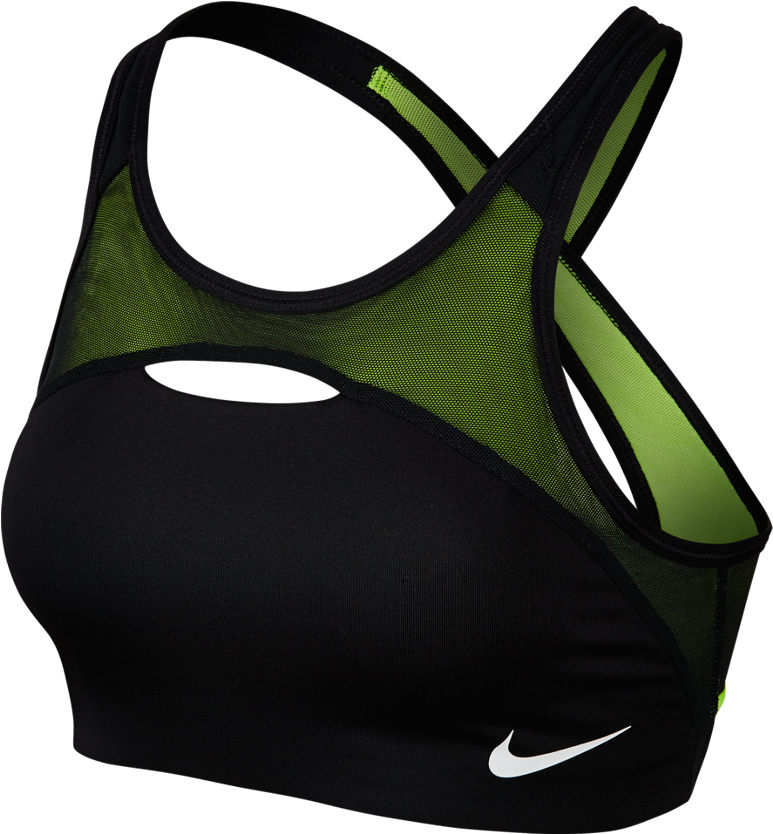 Nike Women's Pro Swoosh Mod Bra Black - Brassiere (960x960), Png Download