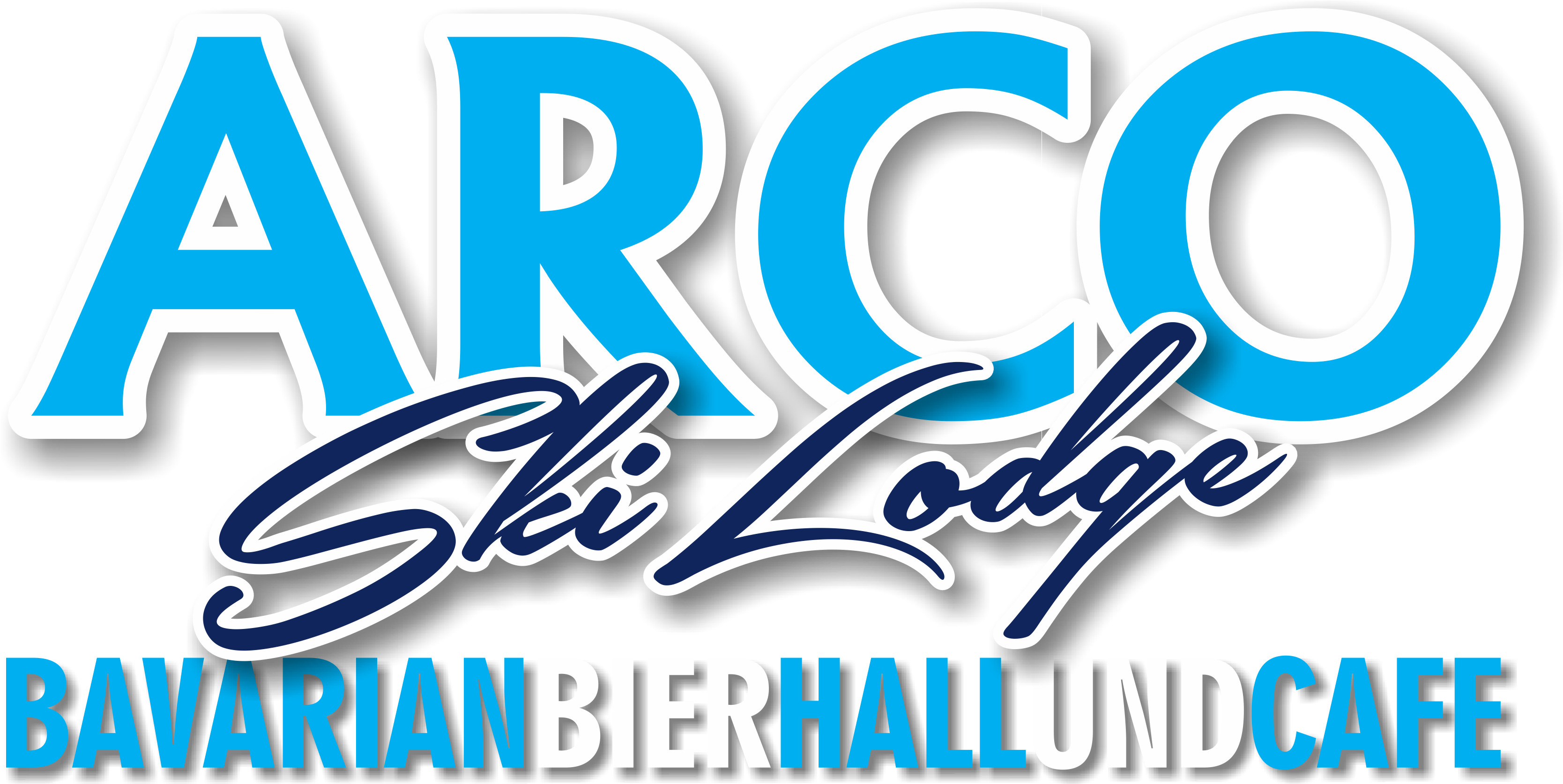 Arco Ski Lodge - Graphic Design (3527x1888), Png Download