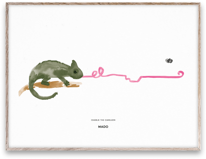 Charlie The Chameleon - Illustration (497x700), Png Download