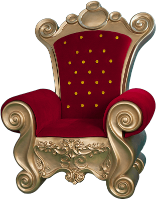 Fiberglass Santa Chair 40quot X 40quot X 56quot - Silla De Navidad Png (750x421), Png Download