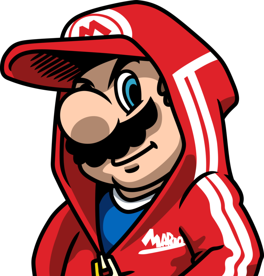 Gangsta Mario Vector By Weegeestareatyou - Super Mario Strikers (876x913), Png Download