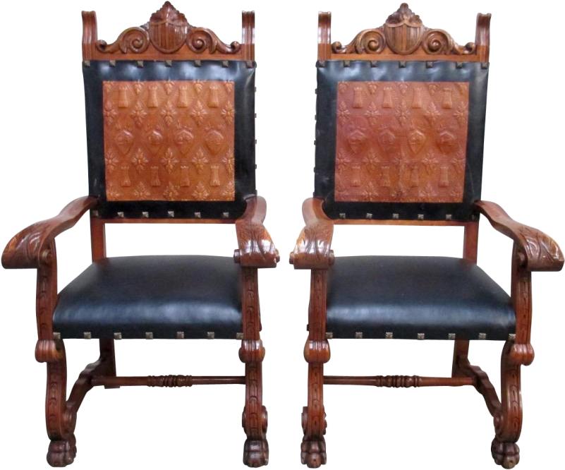 More Views - Spanish Antique Chairs (800x800), Png Download