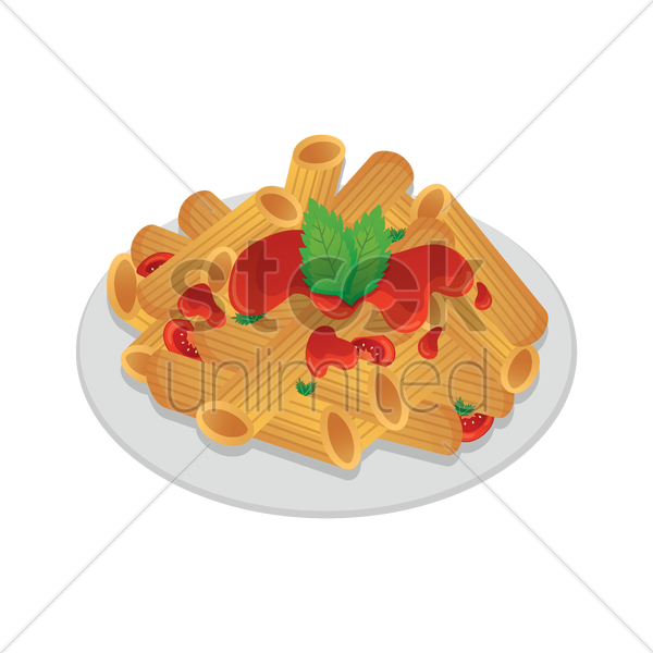 Penne Pasta Clip Art (600x600), Png Download