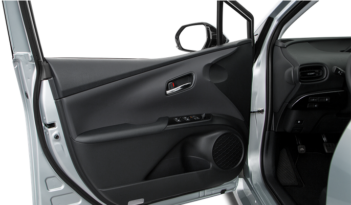 Inside Of Driver's Side Open Door, Window Open - Hatchback (800x400), Png Download