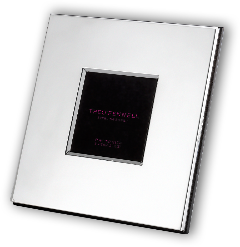 Sterling Silver 2 X 2″ Wide Edge Photo Frame - Paper (1050x1225), Png Download