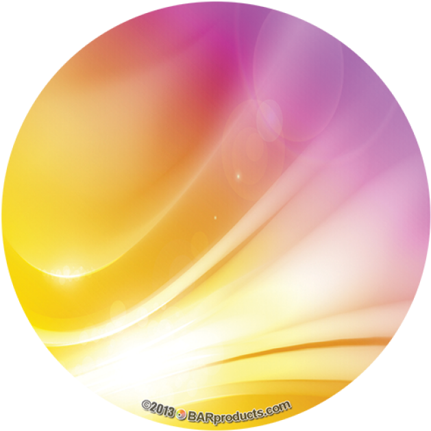 4in Rnd 0000s 0015 Pink Yellow Abstract - Oval (640x640), Png Download