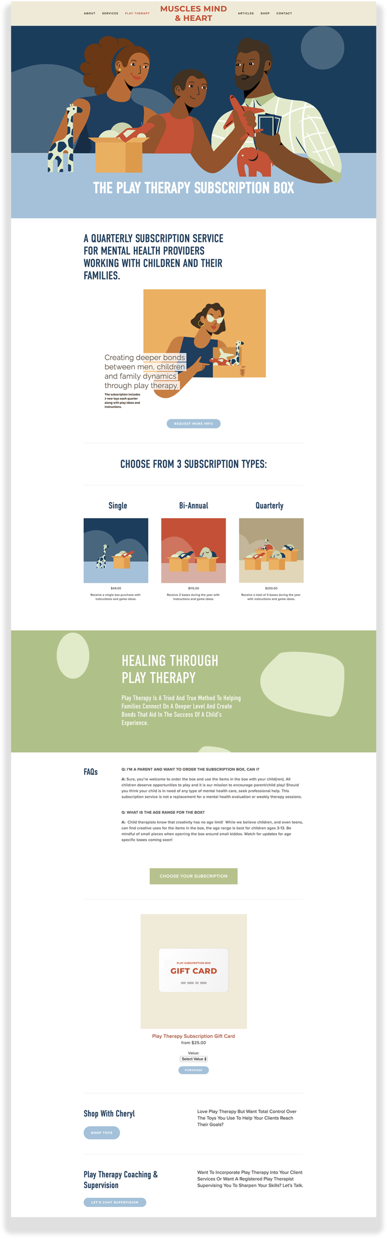 Muscles Mind Heart Website Design Play Therapy Laptop - Flyer (1000x2632), Png Download