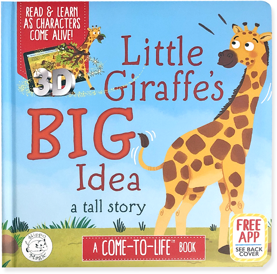 Little Hippo Books Come To Life Augmented Reality Children's - Little Giraffe's Big Idea (1024x1024), Png Download