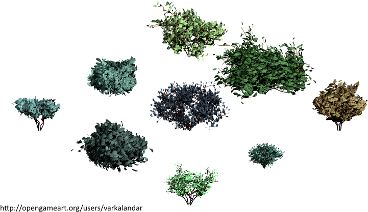 Hjm Bushes 10 Alpha - Tree (800x510), Png Download