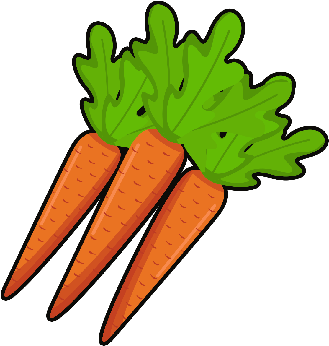 Vegetables Simple Hand Drawn Cartoon Png And Psd - Baby Carrot (2000x2000), Png Download