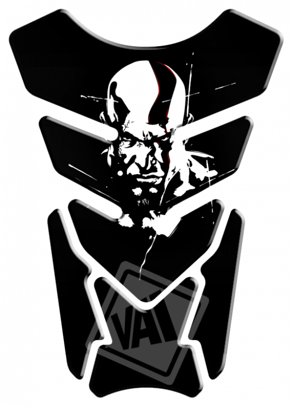 Adesivo Protetor De Tanque God Of War Kratos - Motorcycle (800x800), Png Download