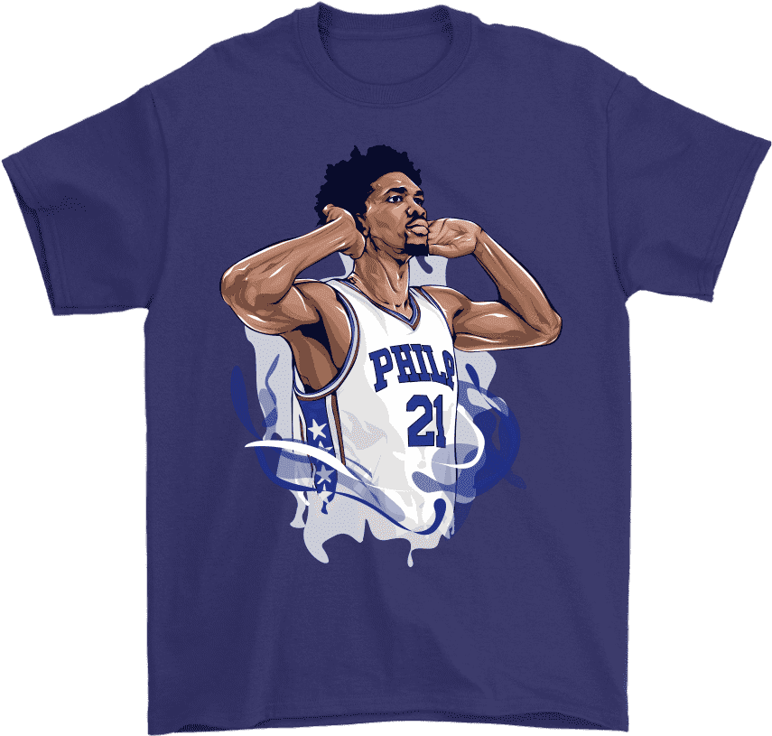Gildan Mens T-shirt / Purple / S Joel "the Process" - Shirt (1024x1024), Png Download