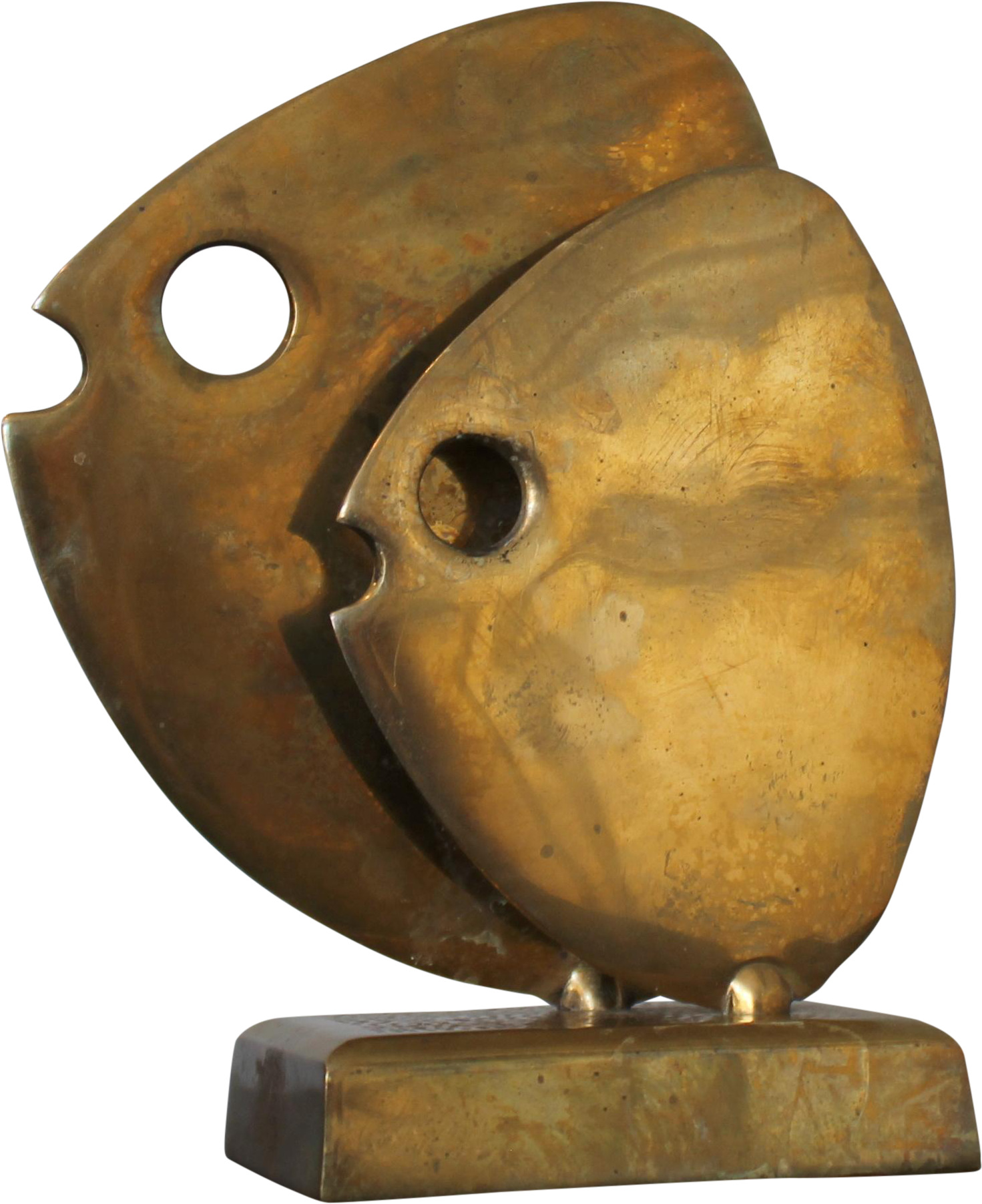 Brass Table Sculpture On Chairish - Carving (1951x2257), Png Download