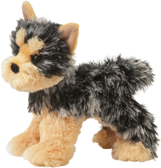 Yorkie Dog Stuffed Animal (600x600), Png Download