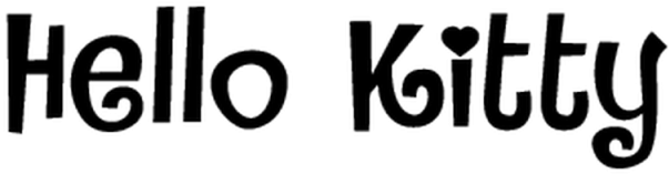 Hello Kitty Logo Font - Calligraphy (640x480), Png Download