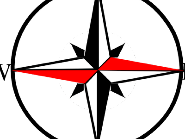 South Clipart Simple Compass - North South West East Symbol (640x480), Png Download