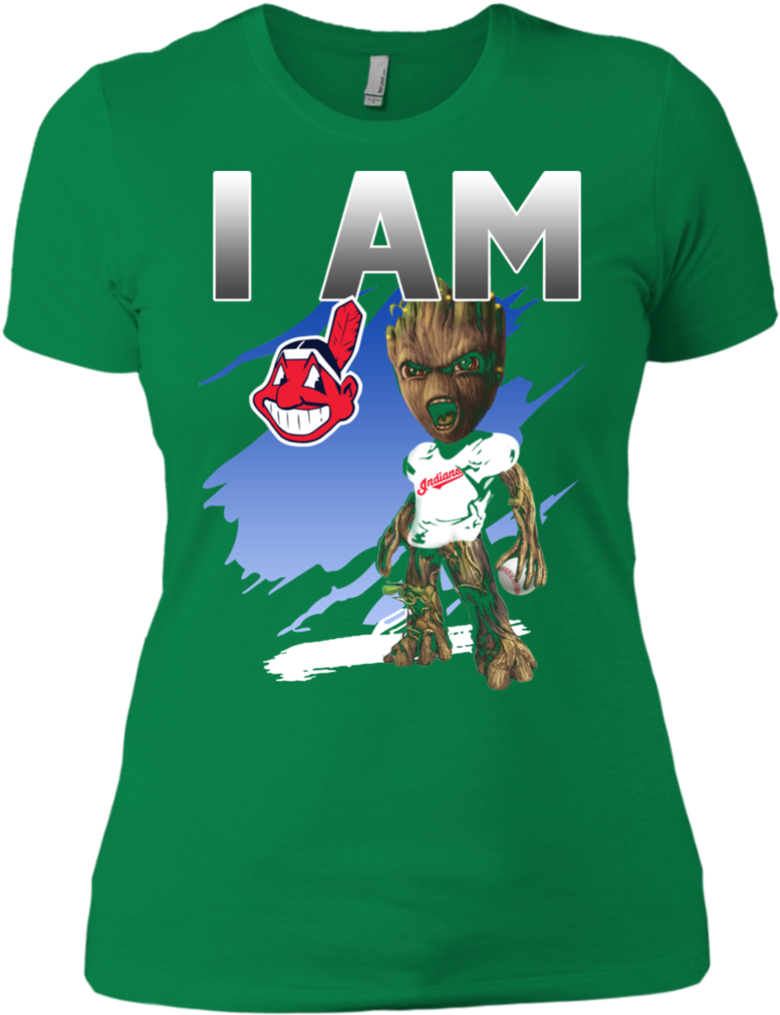 Ultimate Cleveland Indians Groot I Am T Shirt Apparel - Shirt (1024x1024), Png Download