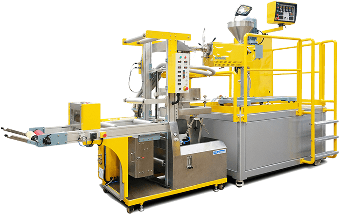 Downward Blown Film Line With Water Quenching Of Film - Machine Tool (700x455), Png Download