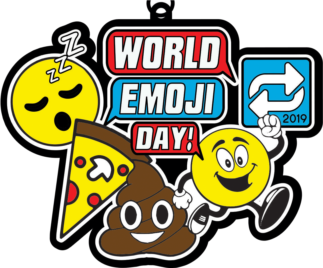 World Emoji Day 1 Mile, 5k, 10k, (1195x935), Png Download