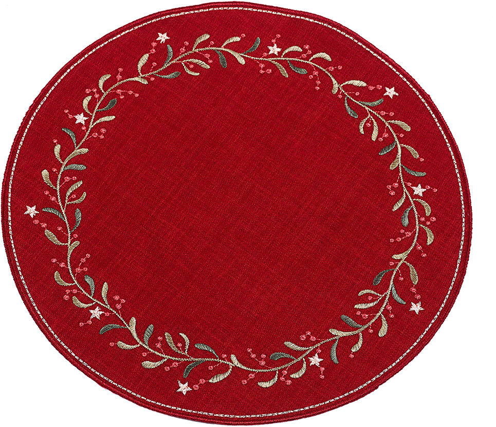Tablecloth "mistletoe" - Circle (1000x1000), Png Download
