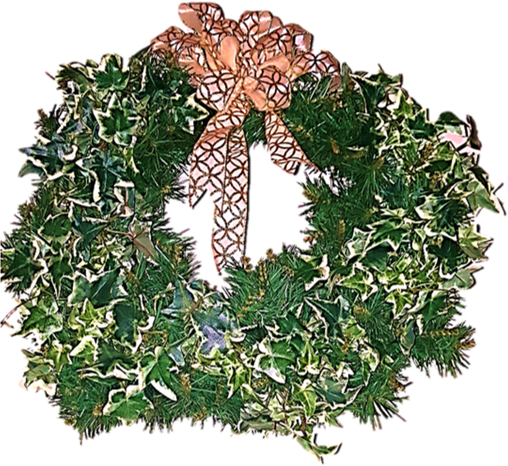 Spruce St United Methodist Church - Wreath (1024x990), Png Download
