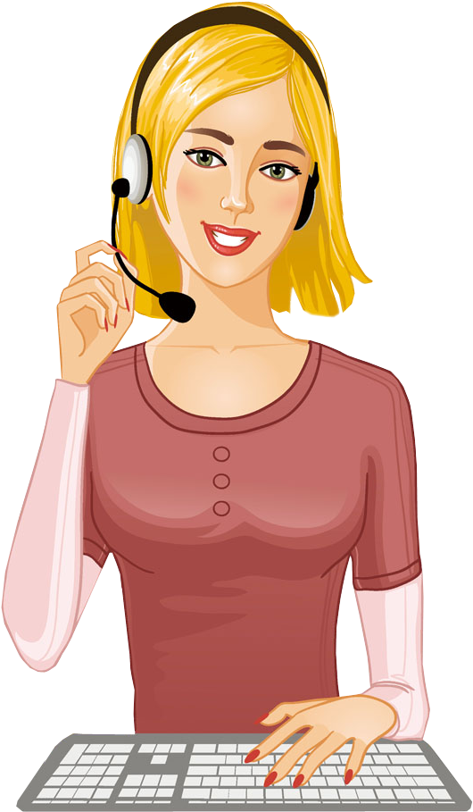 1designshop Royalty Free - Headphone Girl Clip Art Png (580x930), Png Download