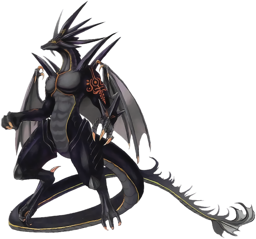 Black And White Dragon Pictures - Fire Emblem Dragones (866x808), Png Download
