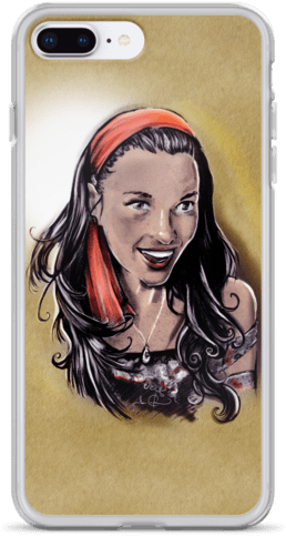 Pretty Girl With Red Hair Tie Iphone Case - Iphone (600x600), Png Download