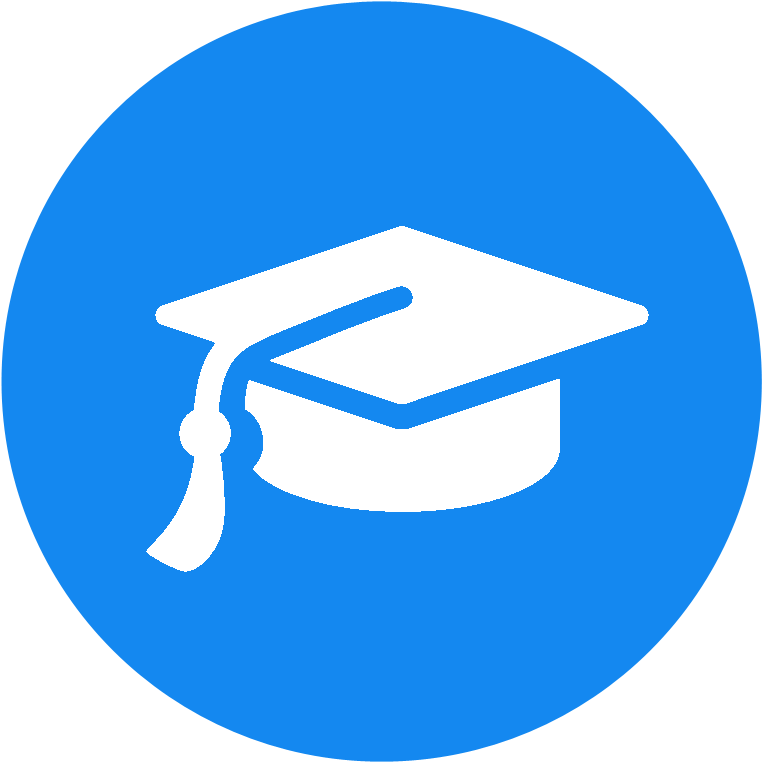 Graduation Cap1 - Facebook Messenger Round Icon (800x800), Png Download