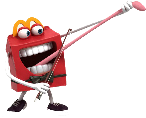 Chicken Playing Baseball Clipart - Mcdonalds Happy Png (600x517), Png Download